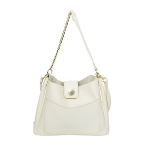 STEVE MADDEN Womens Cream Satchel Crossbody Bucket Bag Handbag Purse